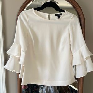 Jcrew flounce sleeve top
